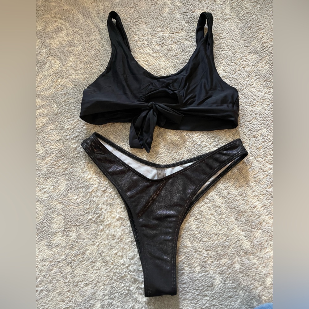 SHEIN Black Bikini Set